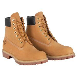 NiB Timberland Men's 6-Inch Waterproof Boots Wheat Nubuck Size 12 $200 2SH003